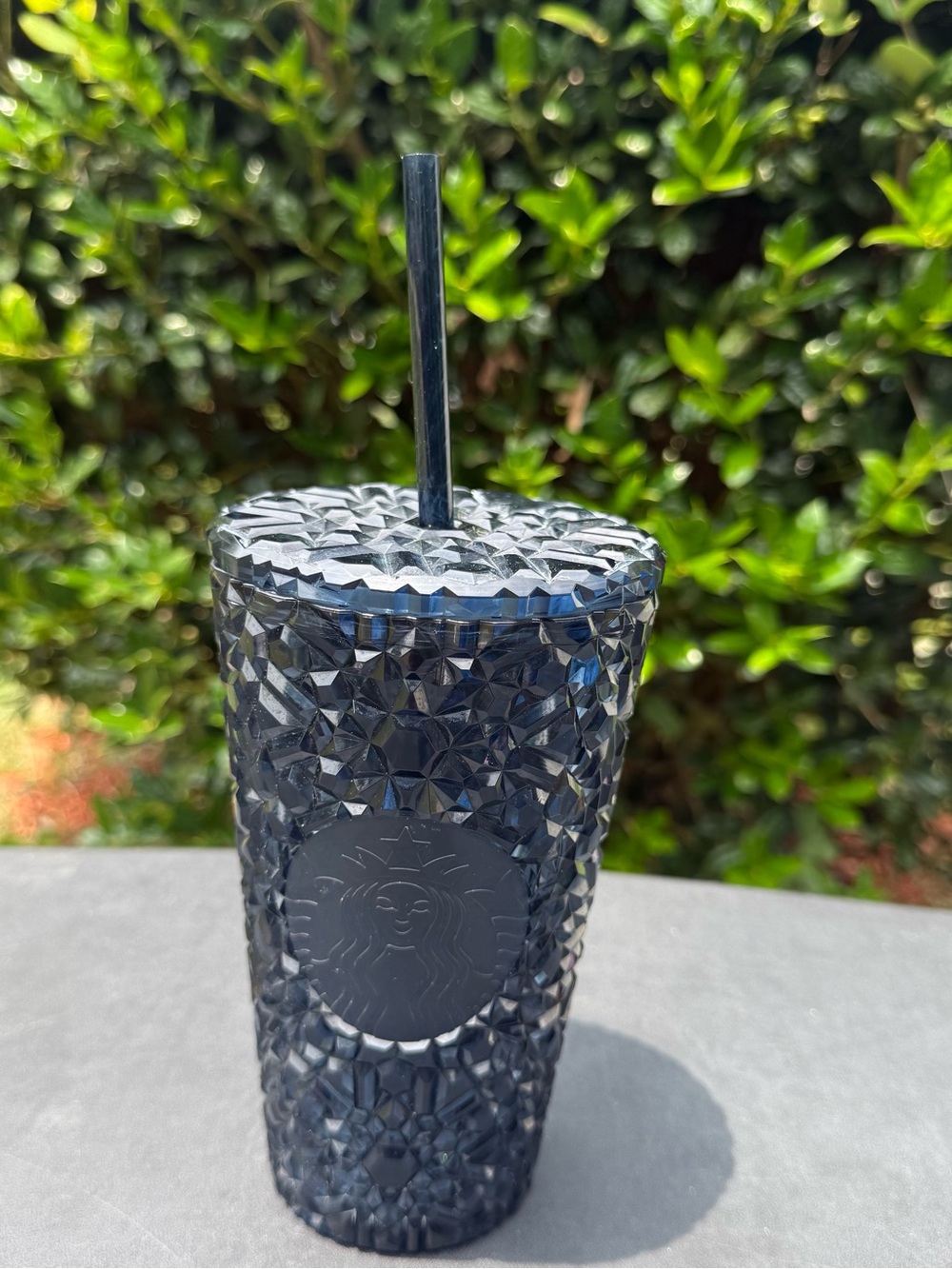 Starbucks Navy Gem Plastic Cold Cup New with Tags 16 oz